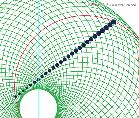 Illustrator绘制漂亮的螺旋圆点花纹图案4