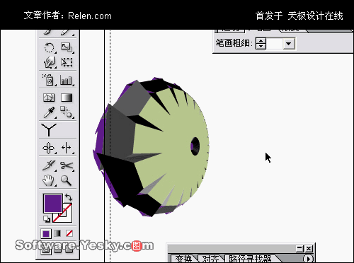 AI描边工具巧应用：齿轮制作11