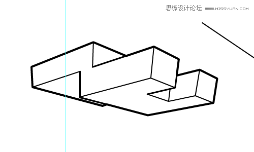 Illustrator绘制三维立体透视图教程22