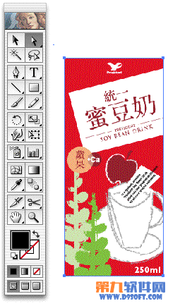 Illustrator位图变形设计包装效果1