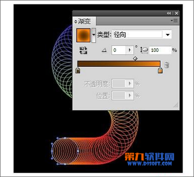 Illustrator绘制三维弹簧图样11