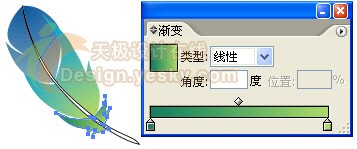 Illustrator绘PS CS2启动画面：五彩羽毛2