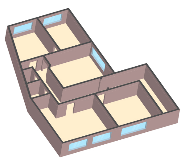 AI创建一个3D楼层户型图效果实力教程5