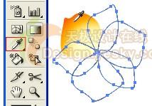Illustrator制作矢量花朵2