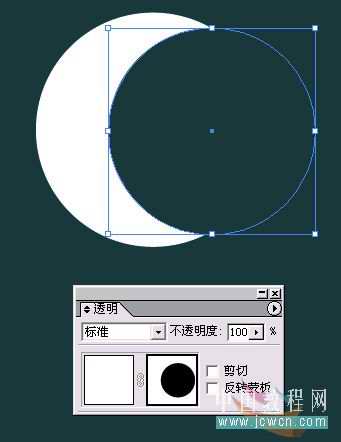 Illustrator模拟PS蒙版绘制朦胧效果月亮5