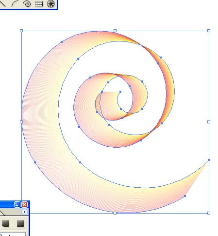 在Illustrator里制作梦幻螺旋效果3