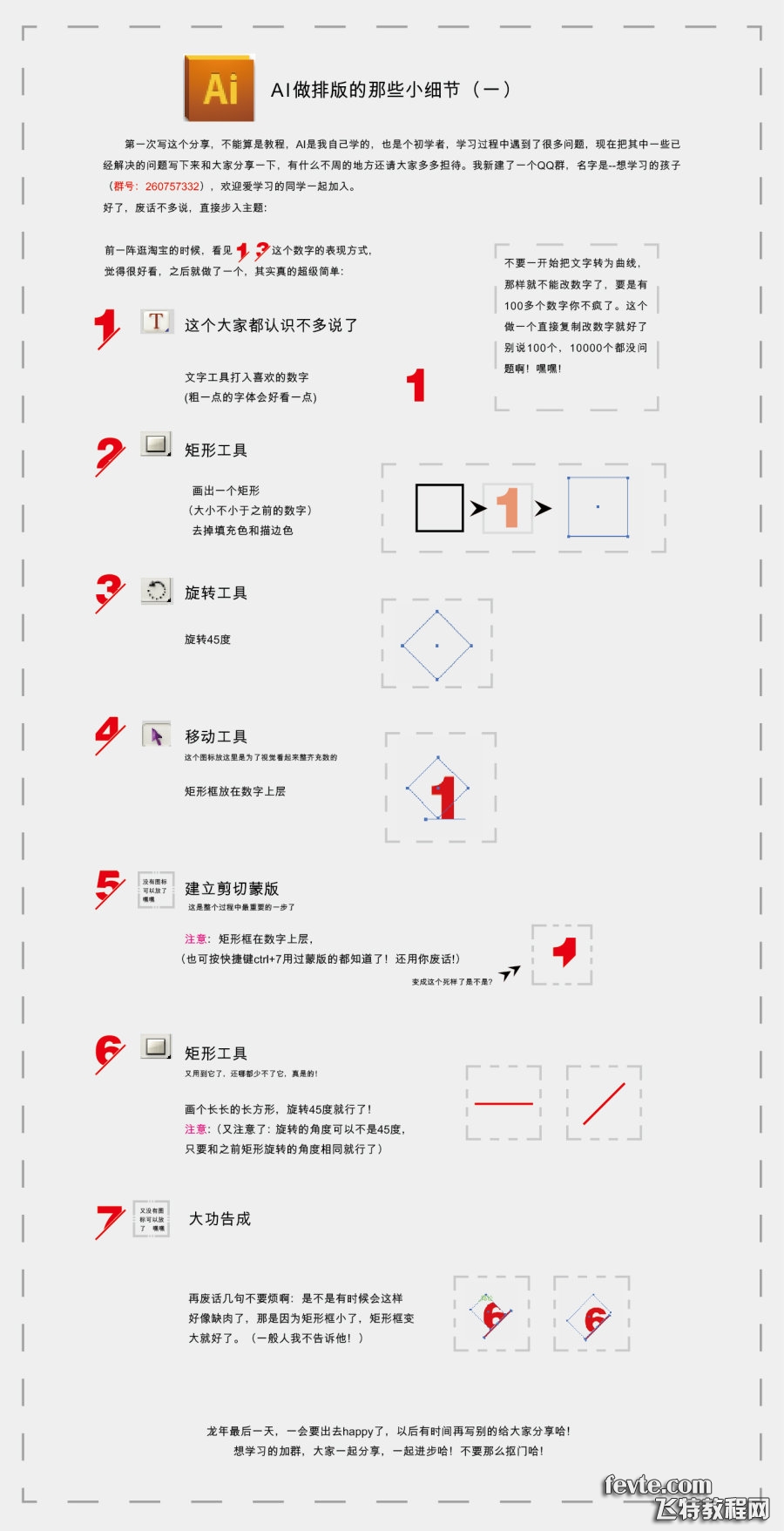 AI快速制作创意的列表数字1