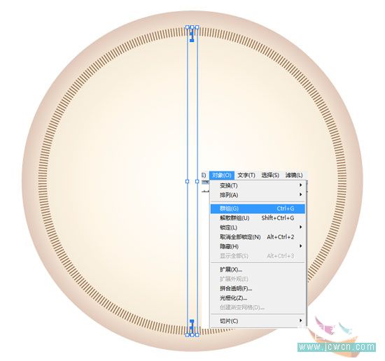 Illustrator鼠绘教程：简单绘制金色指南针8