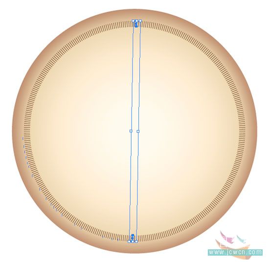 Illustrator鼠绘教程：简单绘制金色指南针6