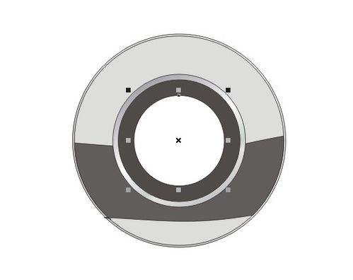 CorelDraw制作质感很强的镀金属不锈钢按扭10