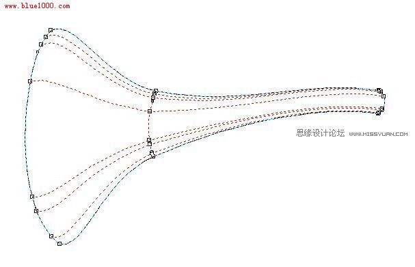 CorelDraw教程:用网格工具画个可爱卡通唢呐5