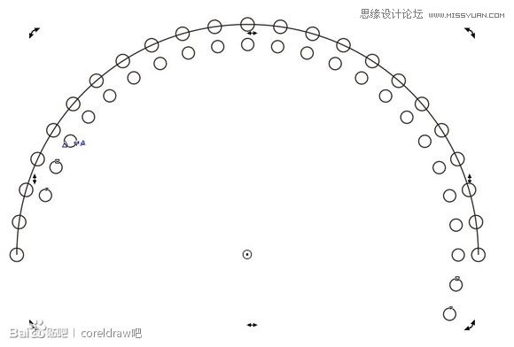 CorelDraw制作圆点风格的螺旋效果教程2