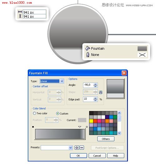 教你用CorelDraw绘制逼真的高档手表5