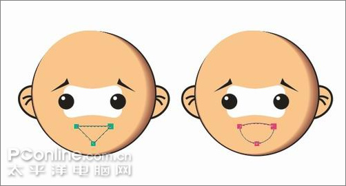 Coreldraw打造可爱“芝麻官不倒翁”10