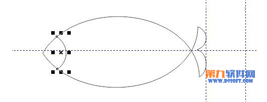 CorelDRAW圆形工具制作小鱼教程8