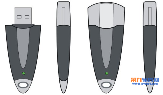 如何在Coreldraw中设计U盘外观3