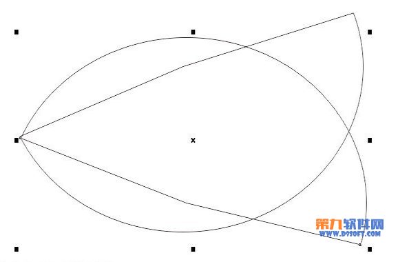 CorelDRAW圆形工具制作小鱼教程3