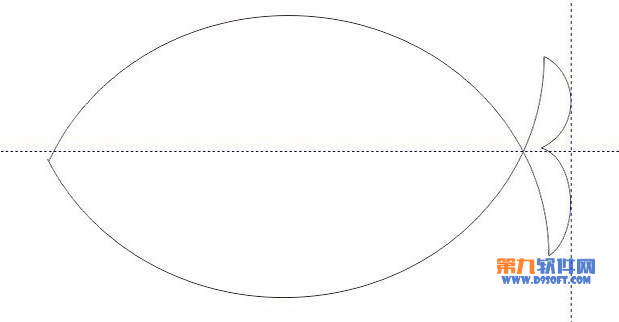 CorelDRAW圆形工具制作小鱼教程7
