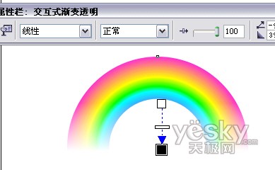 CORELDRAW制作卡通彩虹效果4