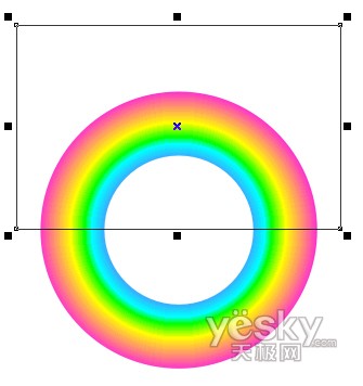 CORELDRAW制作卡通彩虹效果3