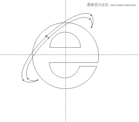 CorelDRAW制作IE浏览器标志教程4