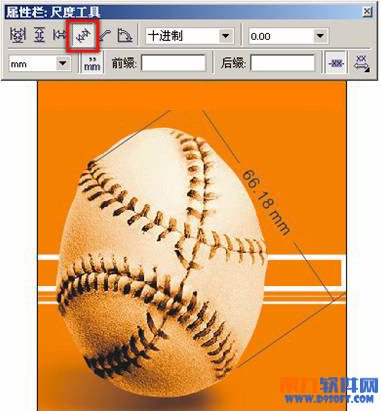 Coreldraw度量工具的使用2