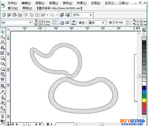 Coreldraw绘制环形花边方法8