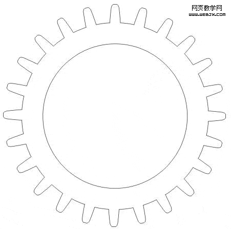 CorelDRAW绘制齿轮6