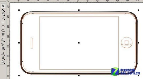 CorelDraw教你画苹果iPhone手机2