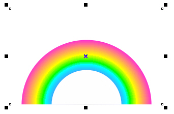 CorelDraw制作绚丽彩虹6