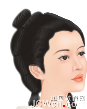 CDR绘制清代女词人李清照教程42