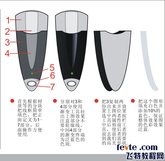 CDR绘制逼真U盘实例教程4