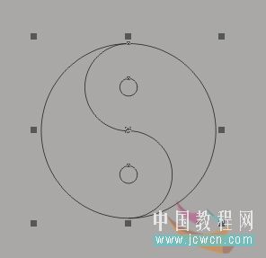 CDR绘制太极图形5