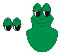 CorelDRAW绘简笔卡通动物：青蛙5