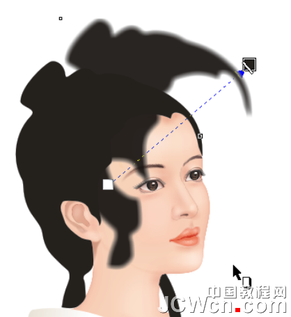 CDR绘制清代女词人李清照教程37