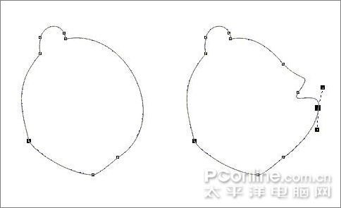 CDR绘制小熊维尼教程4