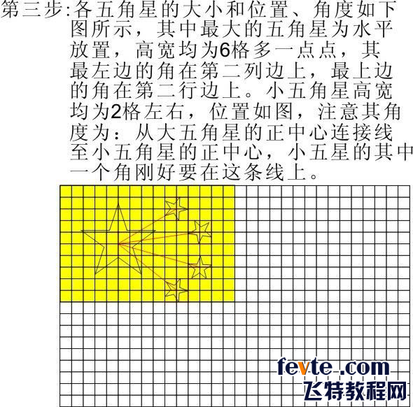 CDR绘制五星红旗教程4