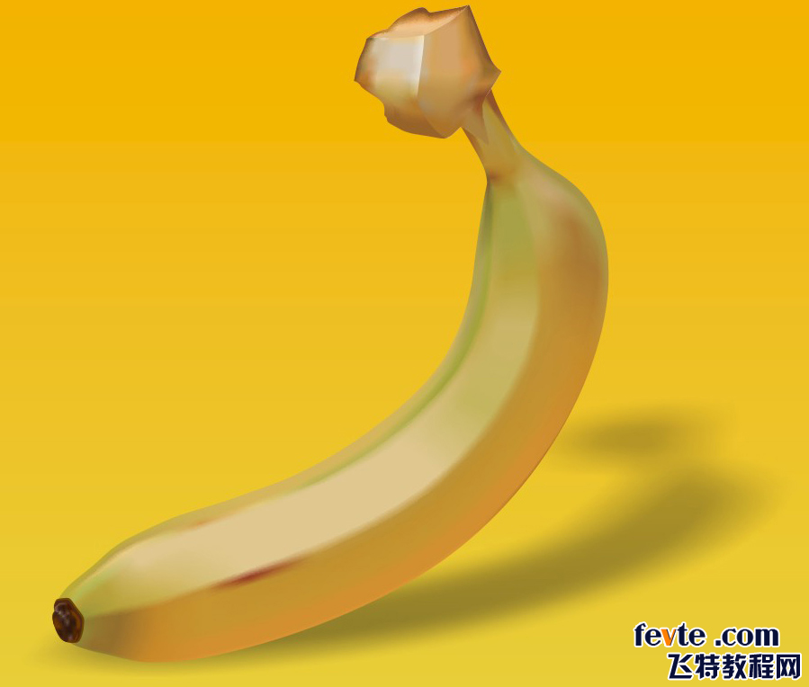 CDR网格工具制作逼真香蕉教程1