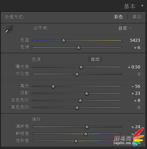 Lightroom调色示例 光影斑驳的森林小清新3