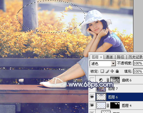 Photoshop打造清新的橙红色秋季外景美女图片40