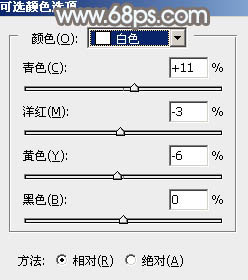 Photoshop给草原上的人物加上清爽的韩系蓝黄色15