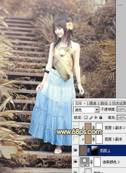 Photoshop调出可爱女孩日系逆光效果20