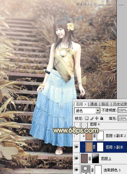 Photoshop调出可爱女孩日系逆光效果21