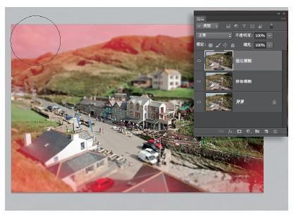 如何用PS将风景变成缩微景观12