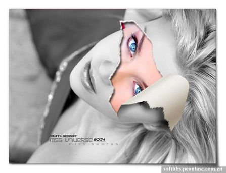 Photoshop打造另类脸面撕裂效果教程1