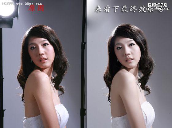 PhotoShop手工磨皮给美女磨出完美皮肤1