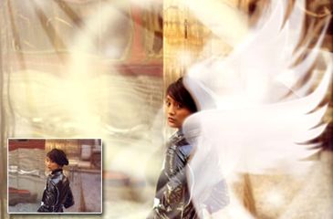 PhotoShop为美女照片打造梦幻天使效果教程1