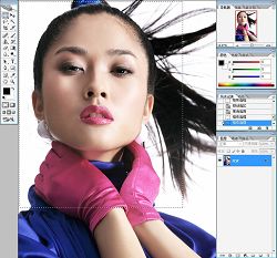 PhotoShop液化滤镜塑造完美的脸型教程4