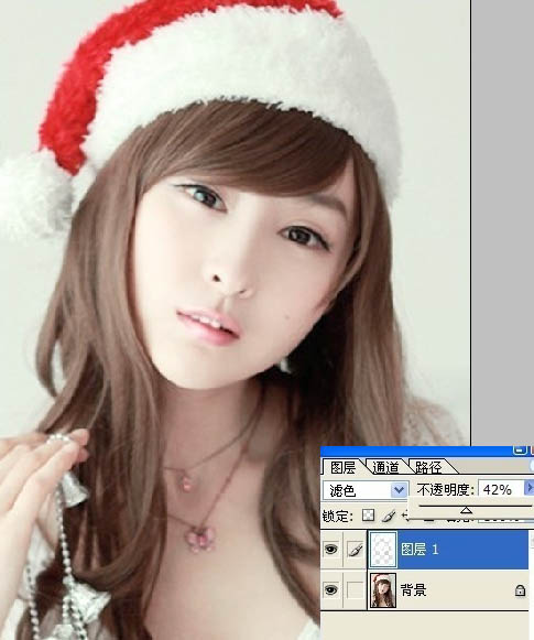 Photoshop把偏色美女图片转为简单的粉色手绘3