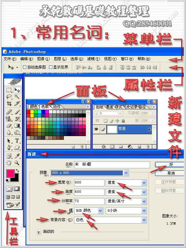 PS工具使用方法和基础操作1